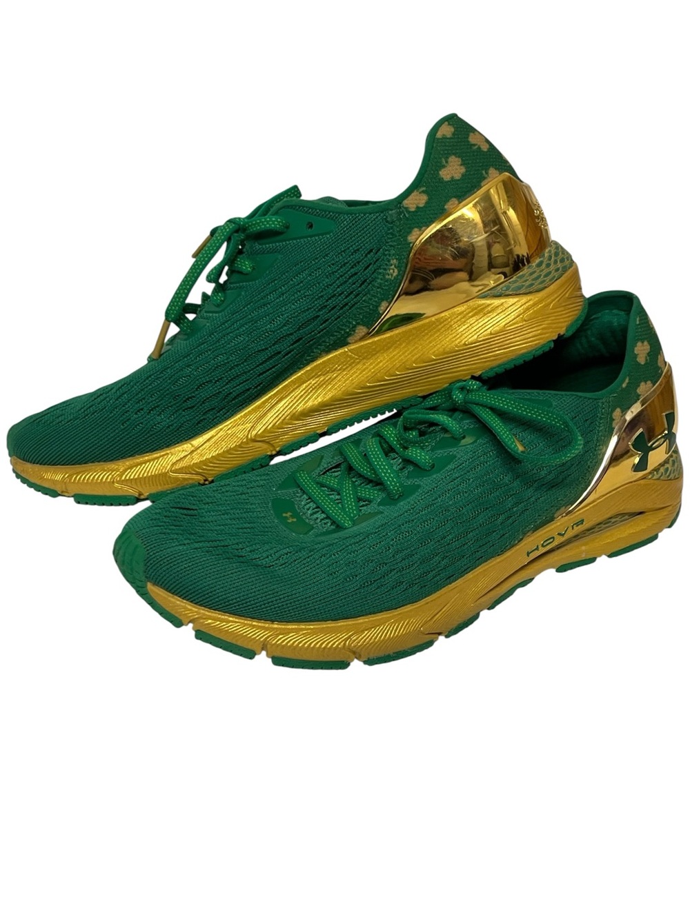 Under Armour HOVR Sonic 5 Team NCAA Notre Dame Green/Gold Men’s Size 9